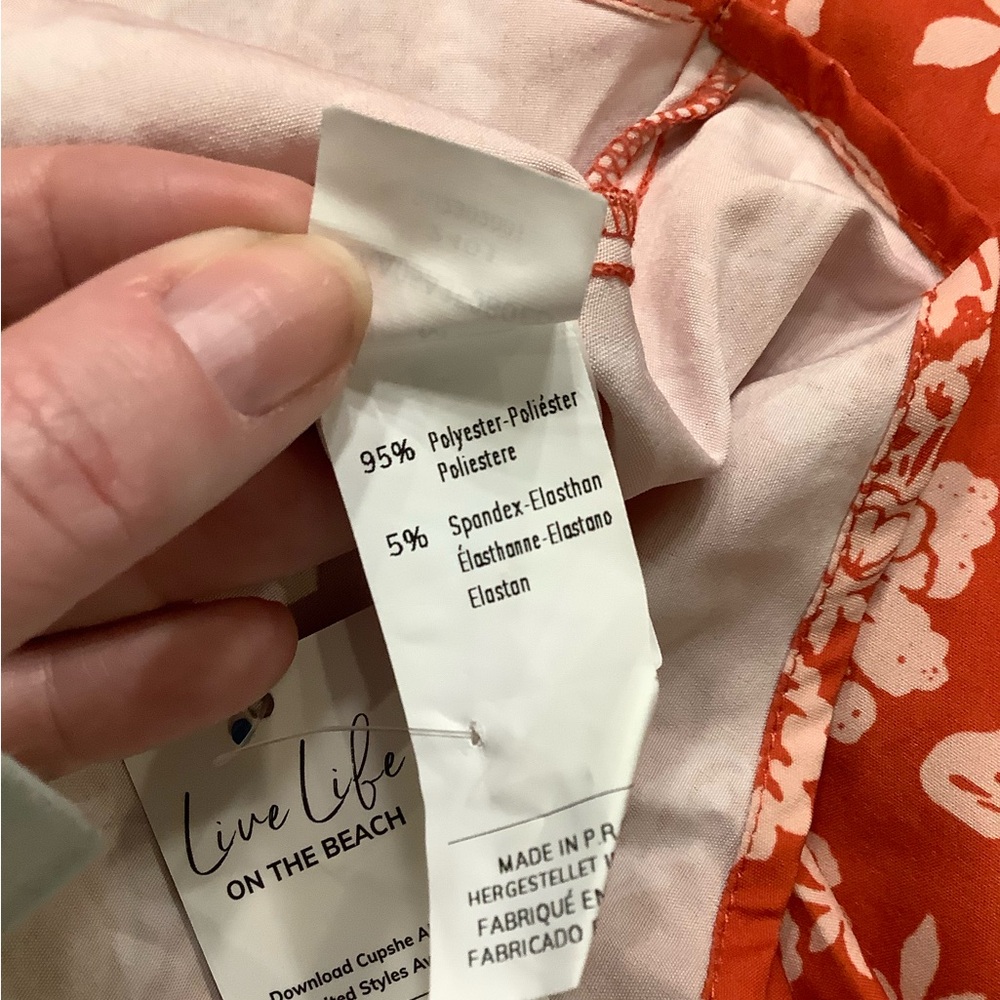 Orange Floral Twist front Maxi Dress - Picture 6 of 8